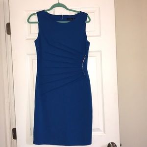 Ivanka Blue dress with gold accents